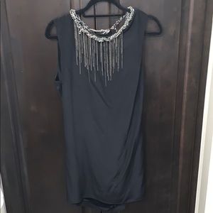 Black Embellished Mini Dress